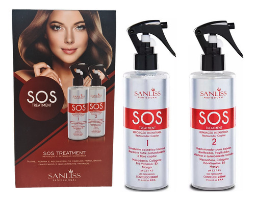 Sanliss Kit Sos Treatment Passo 1 E 2