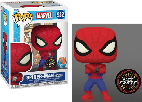 Glow Chase Spider-man 932 Funko Pop Exclusivo Px Previews
