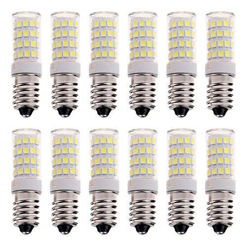 12 Lampadas De Led Halopim Soquete E14 5w Geladeira Lustre Cor Da Luz Branco-quente