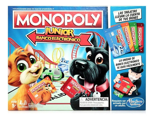Monopoly Junior Banco Electronico En Español Original Hasbro
