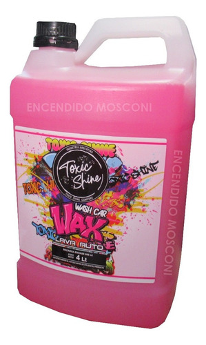 Shampoo Wax Toxic Shine Con Cera De Carnauba Galon 4 Litros