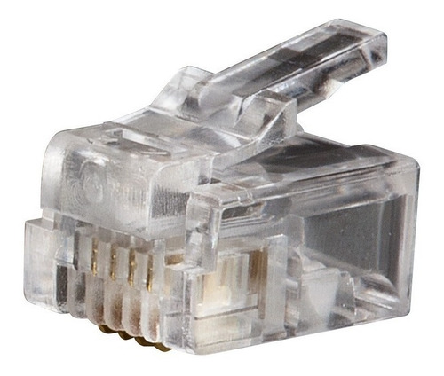  Plug Telefonico Rj11 6p4c Paq 25 Vdv826-601  Tulmex