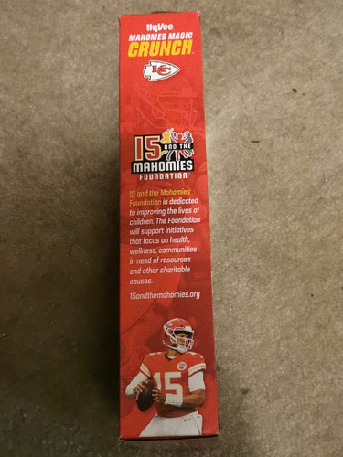 Mahomes Cereal Magic Crunch Cereal Hy-vee L.edition