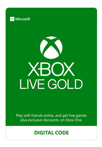 Imagen 1 de 1 de Pin Virtual Xbox Live Gold 12 Meses Recarga Original