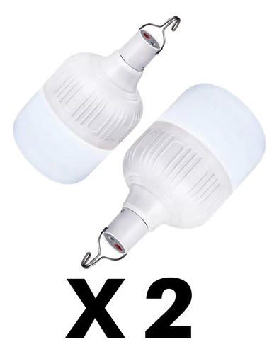 Bombillo Led Recargable 50 W Lampara De Emergencia 