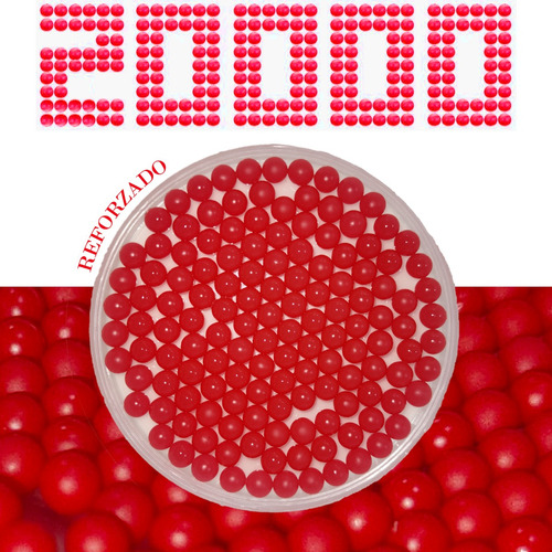 Orbeez 20000 Hidrogel Endurecido Rojo Munición Lechoso 7-8m 