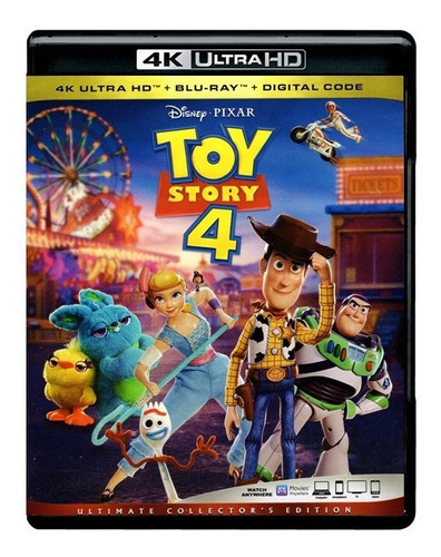 Toy Story 4 Cuatro Disney Pelicula 4k Ultra Hd + Blu-ray