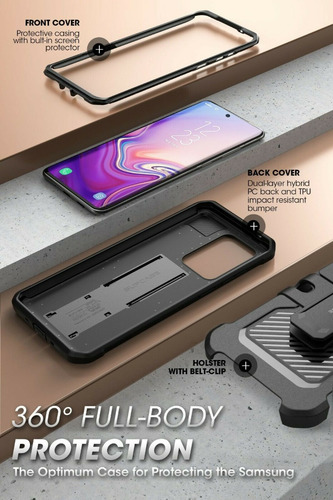 Case Galaxy S20 Ultra Note 10 Plus S10 S9 S8 Protector 360°