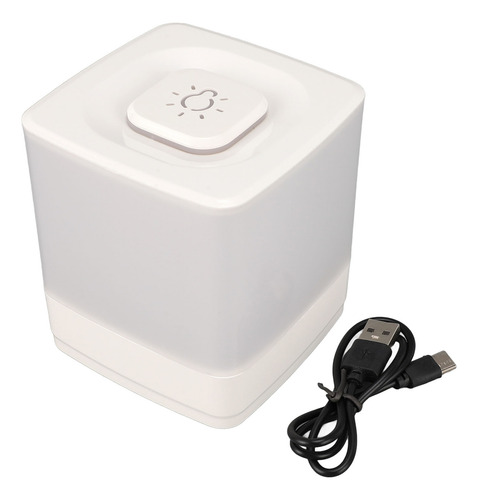 Carga Usb Led Táctil Nocturna De 3 Colores Con Atenuación Co