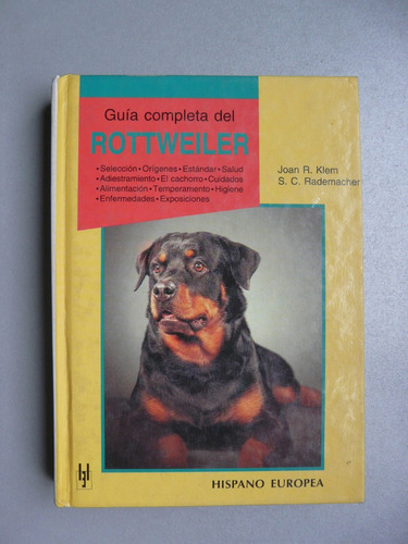 Guía Completa Del Rottweiler - Joan R. Klem  S.c.rademacher