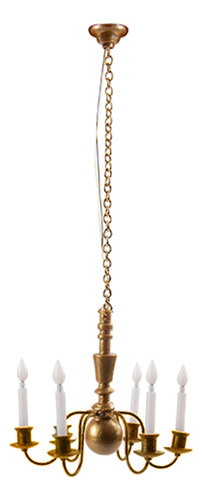 Lámpara De Techo Diy Jardín De Hadas Modelo Dorado 13,5cm