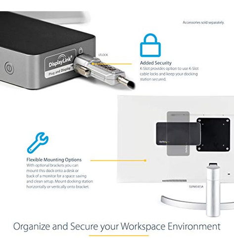 Startech.com Base Usb-c - Monitor Dual 1080p Hdmi Portátil D