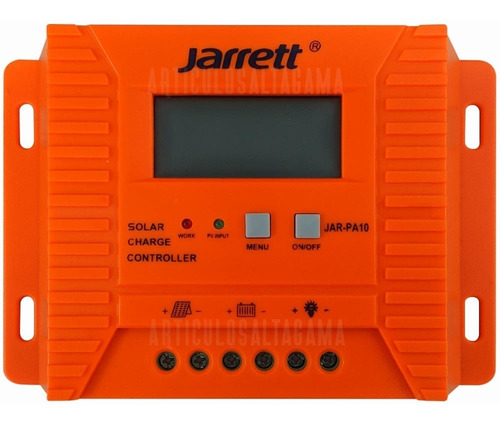 Controlador Regulador De Carga 10a 12/24v Pwm Solar Jarrett