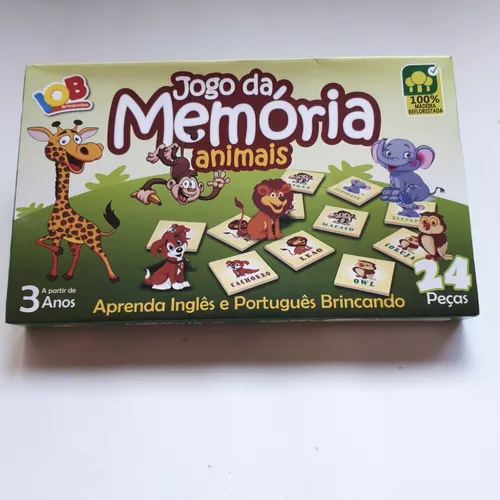 2 Jogos Educativos - Jogo da Memória Animais Inglês e Portugues 24