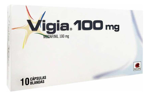 Vigia 100mg Modafinil Procaps - Unidad a $1100