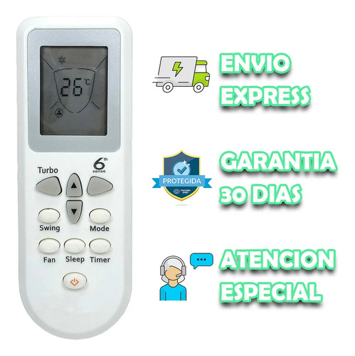Control Remoto Para Whirlpool Aire Ac Dg11d3-01