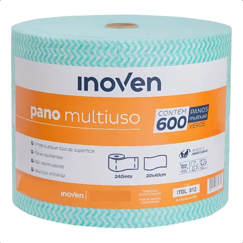 Pano Multiuso Inoven com 600 Panos
