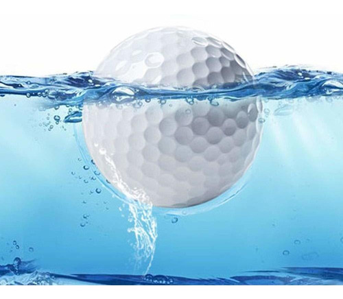 Pelota Flotante Golf Bola Rango Agua Practica 10 Bolsa Malla