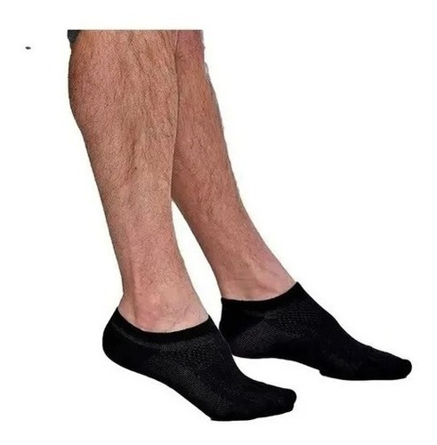 12 Pares De Medias Taloneras Unicolor Para Hombres 36-42