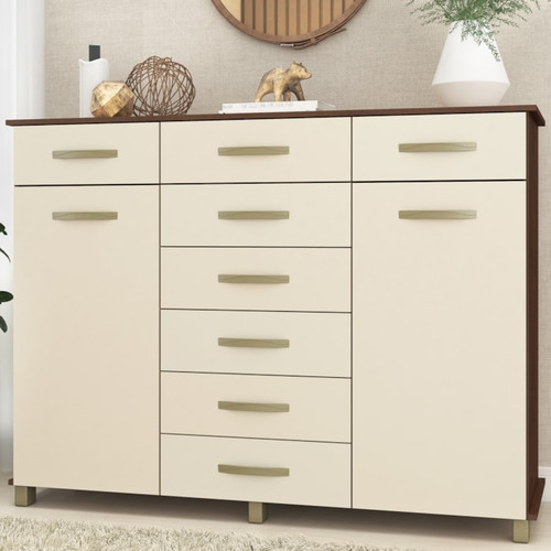 Comoda Sapateira E Cabideiro 2 Pt Co180 Rustico Champagne Fe