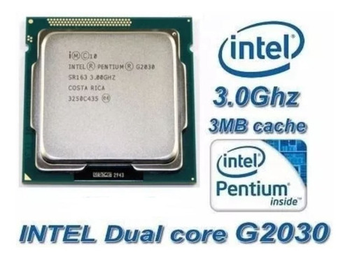 Cpu Intel Dual Core G2030 - 3.0 Ghz, Terceira Geração 1155