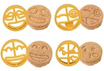 Comprar Cutters De Sándwiches Emoji: 4 Paquetes Para Panqueques De Y