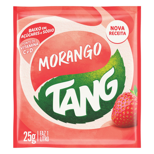 Suco de morango  Tang em pó sem glúten 25 g 
