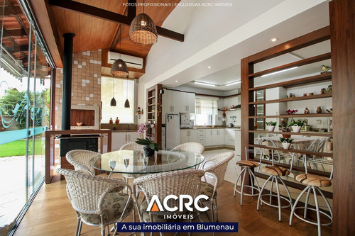 Imagem 6 de 25 de Acrc Imóveis - Belíssima Casa Semimobiliada Com Piscina E Aquecimento A Gás Para Venda No Bairro Itoupava Norte - Ca01537 - 69178201