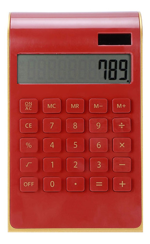 Calculadora Portatil Topincn 10 Digitos Rojo