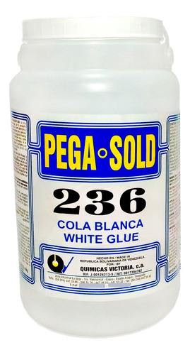 Cola Blanca Pegamento N°236-1/16 De Gl 250 Gr Pega Sold