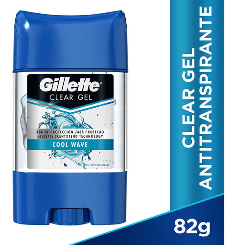 Desodorante Antitranspiran Gillette Clear Gel Cool Wave 82g