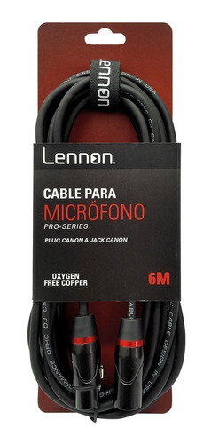 Cable Lennon De Audio 6 M  Cannon Ln-cc6