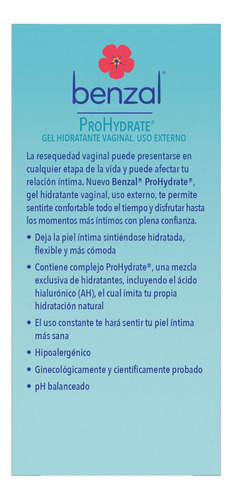 Kit Prohydrate Benzal Jabón Intimo + Gel Lub Uso Externo