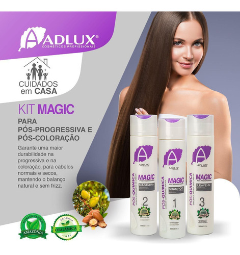 Pós Progressiva E Descoloração Kit Reconstrução Completo