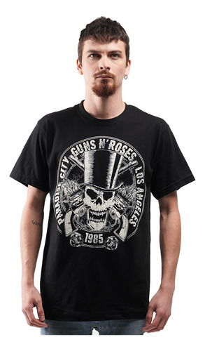 Camiseta Guns And Roses Calavera Estereo Picnic Rock Activi