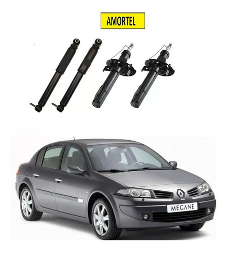 4 Amortecedor Dianteiro/traseiro Renault Megane 06 Até 12