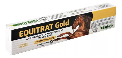 Vermífugo Para Equinos Equitrat Gold