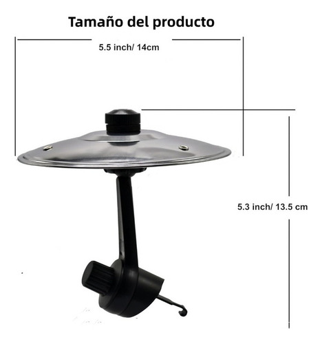 Platillo De Choque Para Coche Con Clip - Tambor Mini En