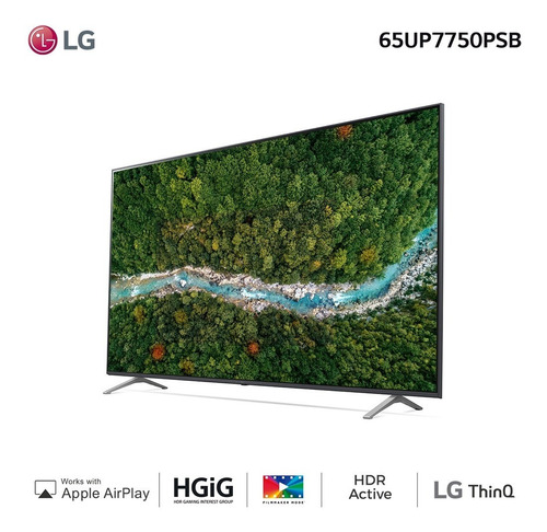 Imagen 6 de 10 de Smart TV LG AI ThinQ 65UP7750PSB LED webOS 6.0 4K 65" 100V/240V