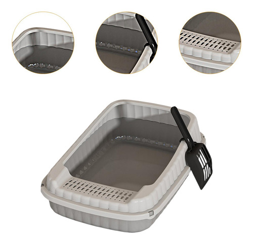 Caja De Arena Para Gatos Abiertos, Inodoro De Gatito, Con
