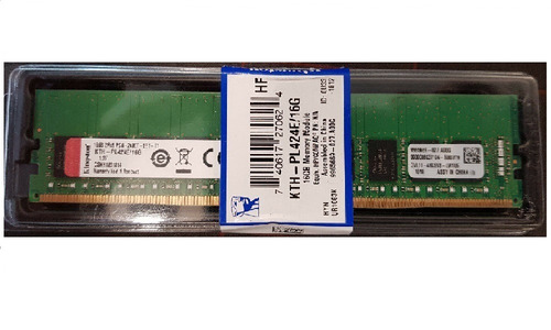 Memoria Kingston 16gb Ddr4 2400 Proliant Dl20 Ml30 Gen 9y10