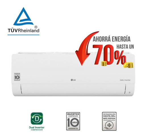 Aire Acondicionado Split Frío/calor LG Inverter 3025f 3517w