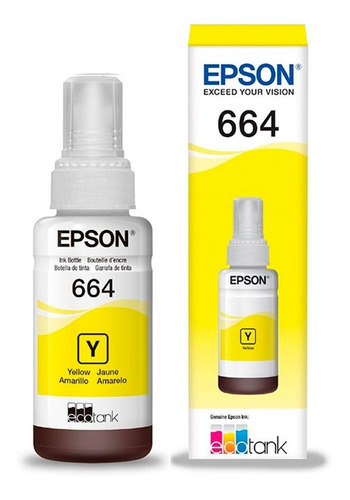 Tinta Epson T664420 Amarillo | L110, L355, L365, L375, L380