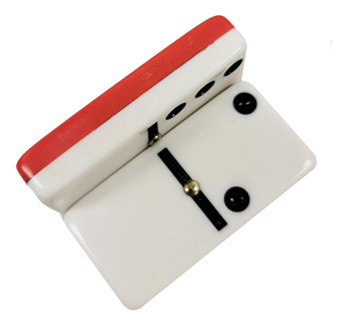 Marion Domino Double Six 6 Tailes De Dos Tonos Rojos Y Jumbo