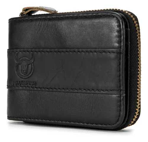Billetera De Regalo Plegable Para Hombre, Bolsa De Cuero, Bo