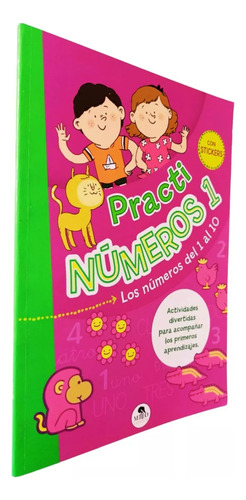 Practi Números 1, Los Números De (1-10) Con Stickers / Mirlo
