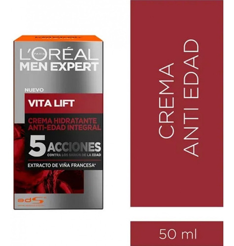 Crema Anti Edad Men Expert Vitalift X 50 Ml