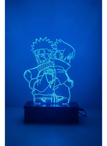 Luminaria Led 3d, Kakashi Rosto, Naruto, Anime, Geek, 16 Cores controle  remoto - Avelar Criações - Luminária Geek - Magazine Luiza