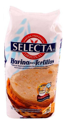 Harina Selecta Tortilla De Trigo 1kg