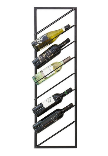 Botellero De Pared 8 Posiciones Diagonal Para Vino 